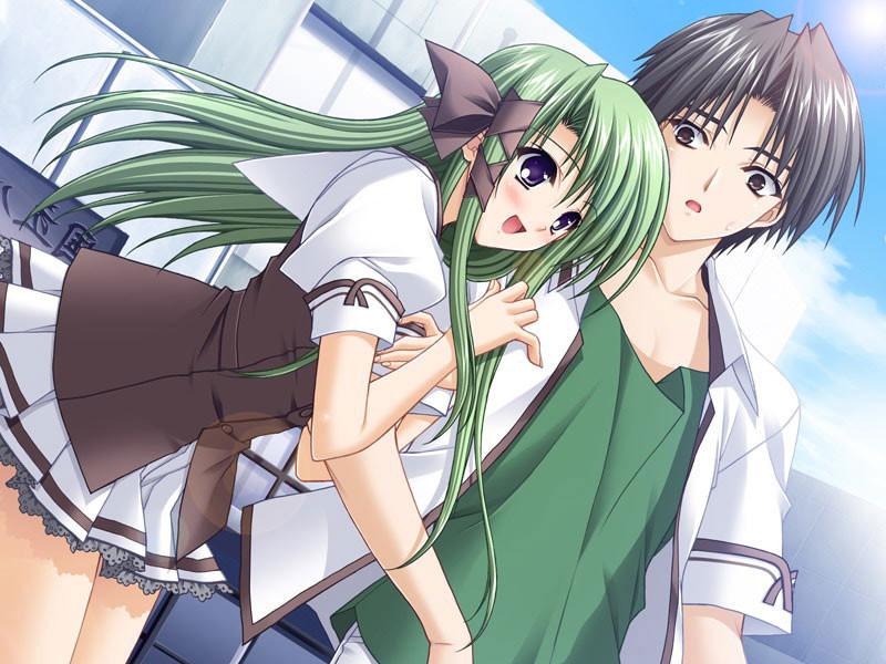 19P Sweet hentai girlfriends with perky titties and cute skirts