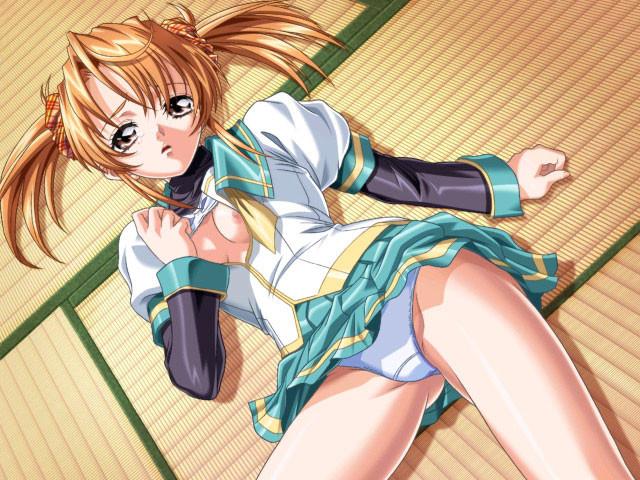 19P Beautiful blonde hentai teacher and her sister sex slave maid