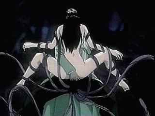 16P Maid girl runs up on Demon Cock