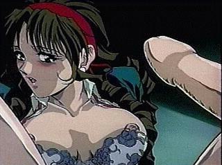 16P Maid girl runs up on Demon Cock