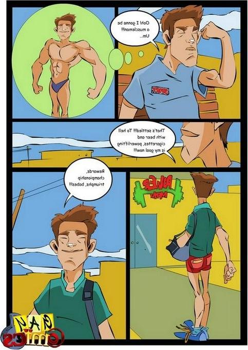 15P Uncensored gay comics with outdoor fucking