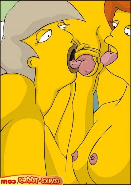 15P Obscene Simpsons orgies in perverted comics