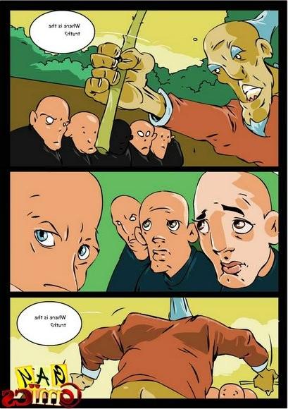 20P Old man fucks innocent monk in gay comics