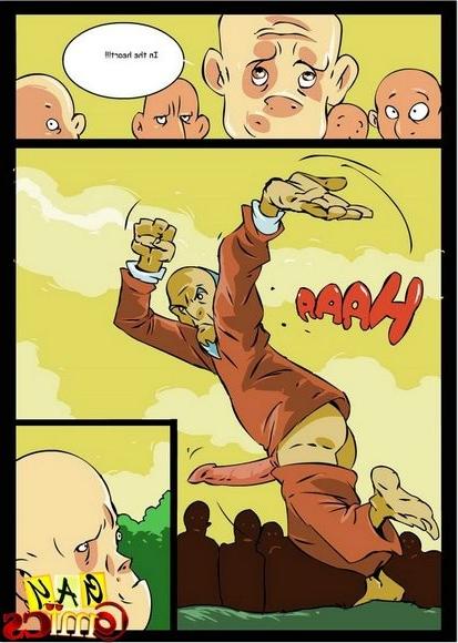20P Old man fucks innocent monk in gay comics