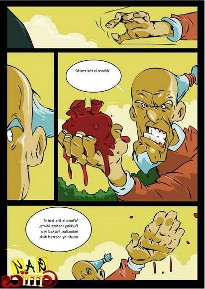 20P Old man fucks innocent monk in gay comics