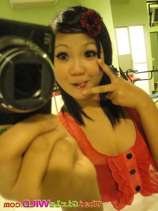 16P Tiny cute Asian teen doing self shot poses and being naughty