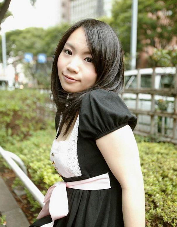 15P Hot asian teen maid Mio showing off tits and pussy