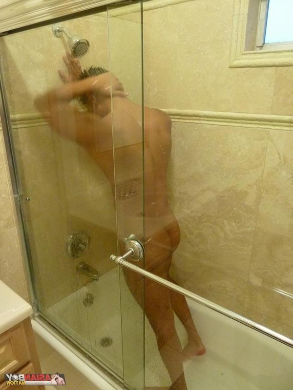 14P Asian Boys Taking a Shower