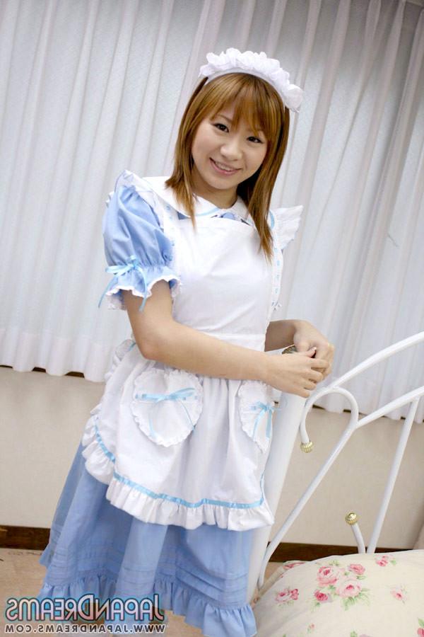 16P Iruka Sakana teasing in naughty maid uniform