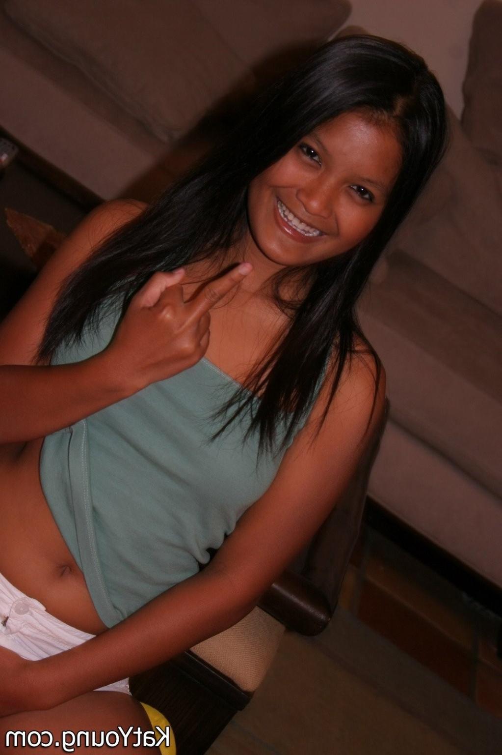 16P Kat Young :: Horny asian teen Kat Young stripping and touching her cherry pot