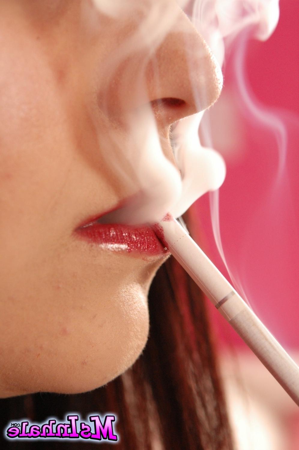 15P Closeups of smoking fetish babe MsInhale inhaling the smoke from