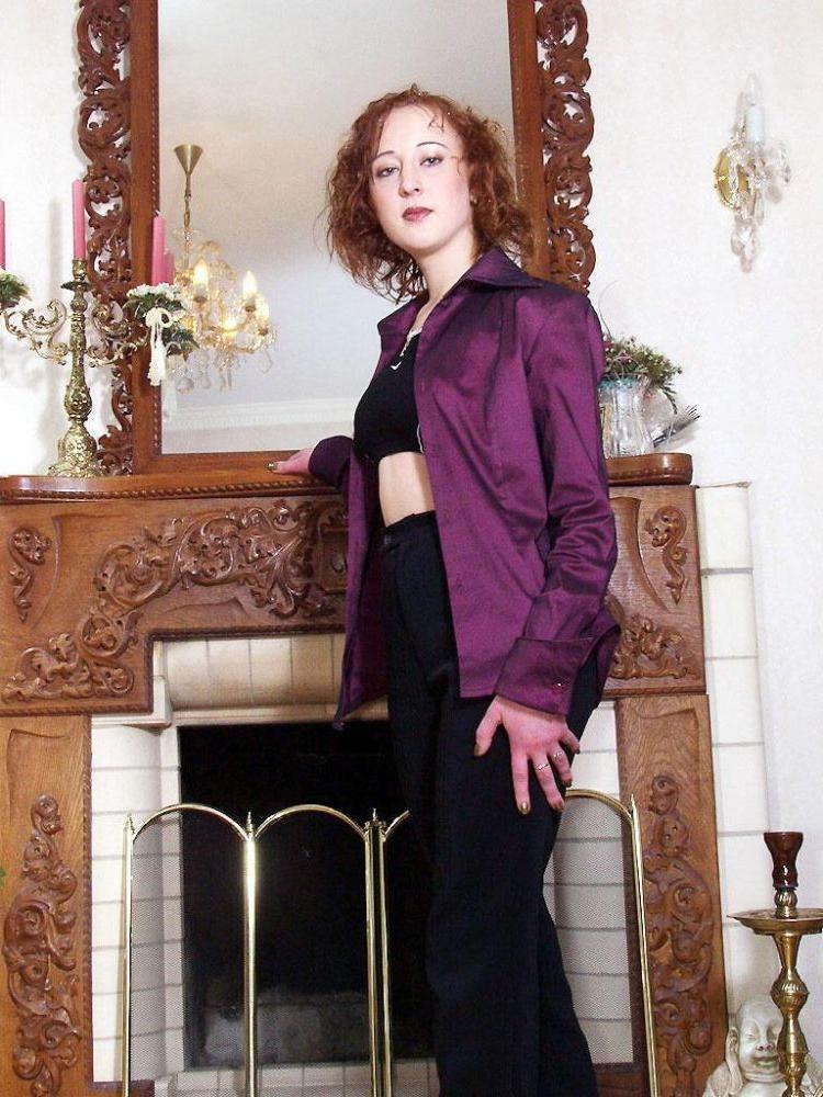 17P Redhead Wife With Full Tits Spreading Smooth Shaven Snatch