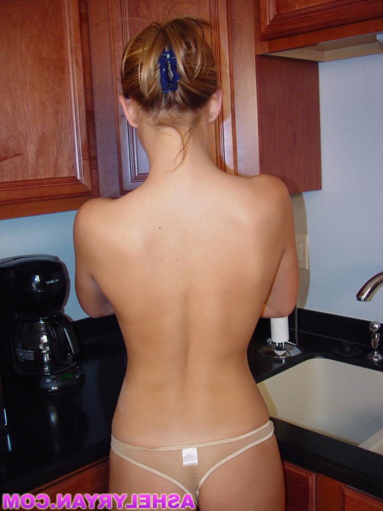 15P Ashley shows off how perky her tits are