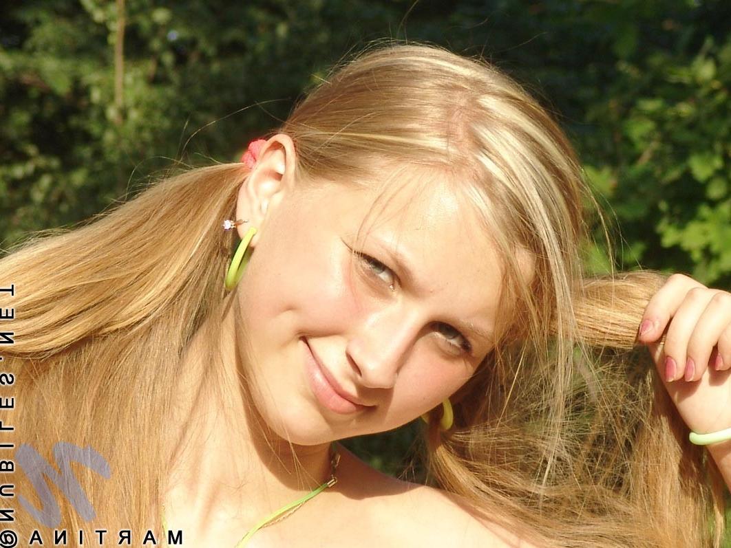 15P Petite teens tiny boobies outdoors