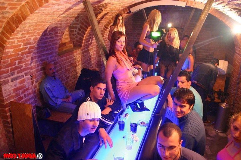 16P Babes get too drunk at a bar and get freaky