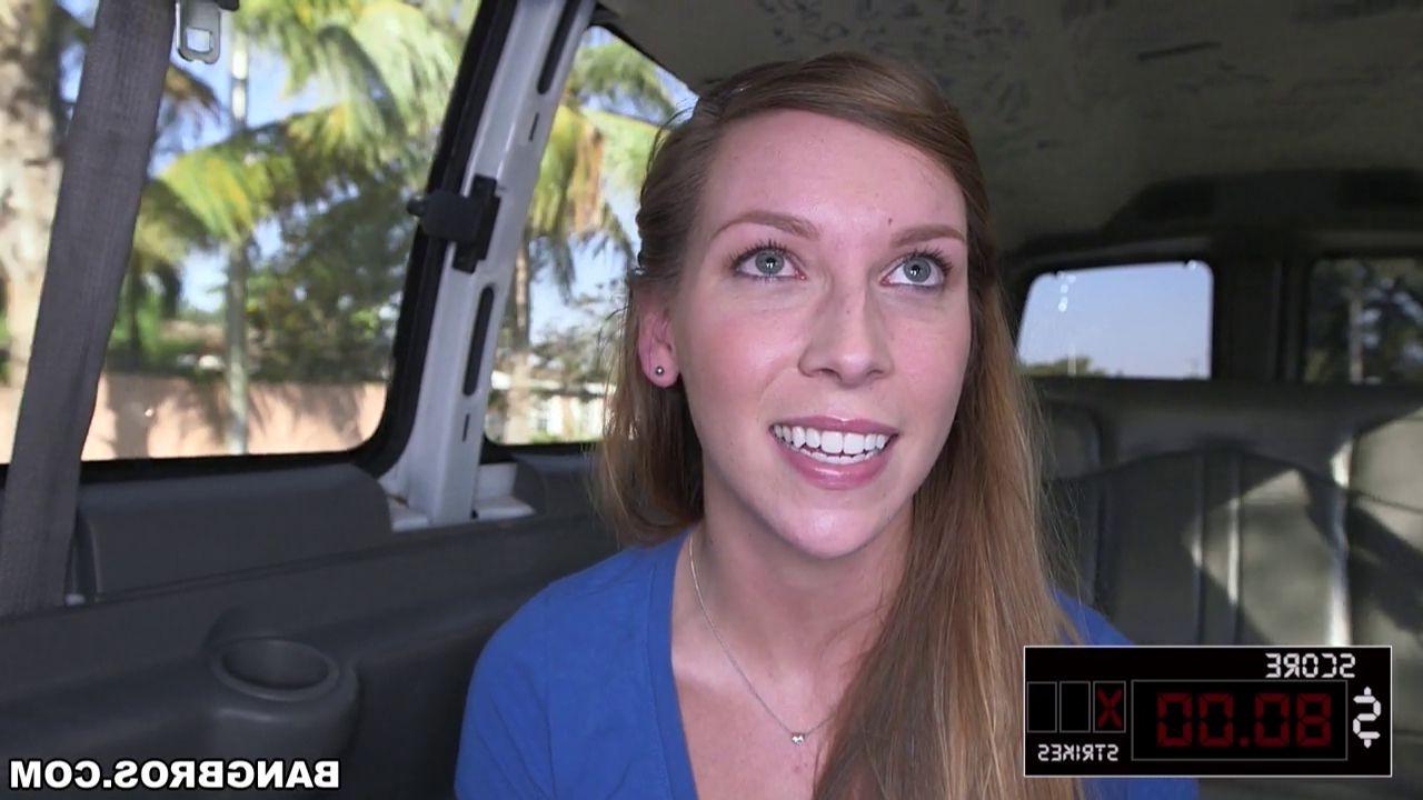 15P Fresh face Kaylee Banks riding the bang bus
