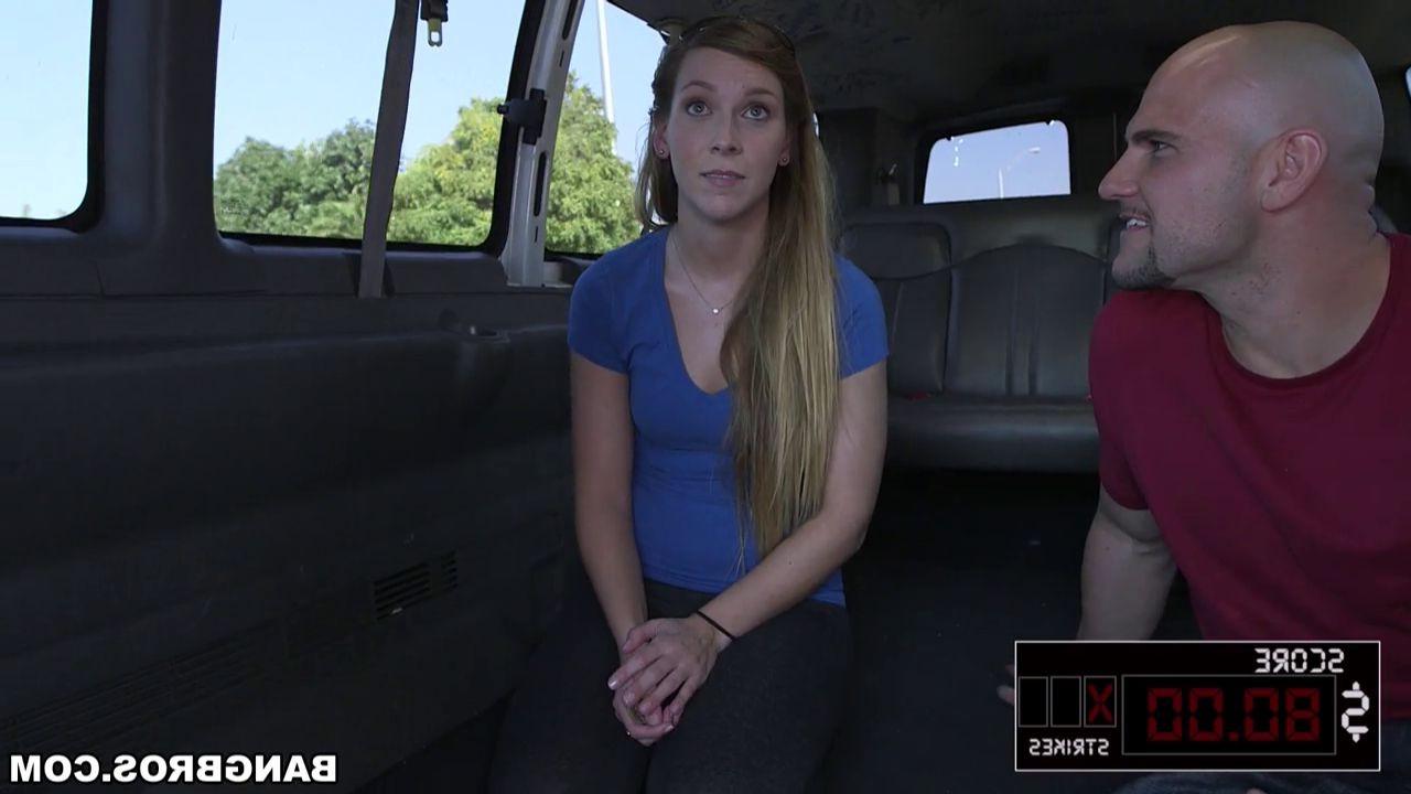 15P Fresh face Kaylee Banks riding the bang bus