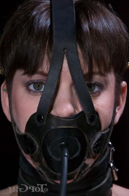 16P Hazel Hypnotic stockings babe is bound in dark dungeon and gagged