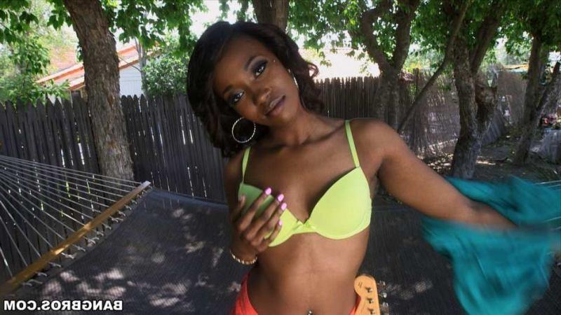 16P Luscious ebony teen Skyler Nicole gets pummeled by big white cock