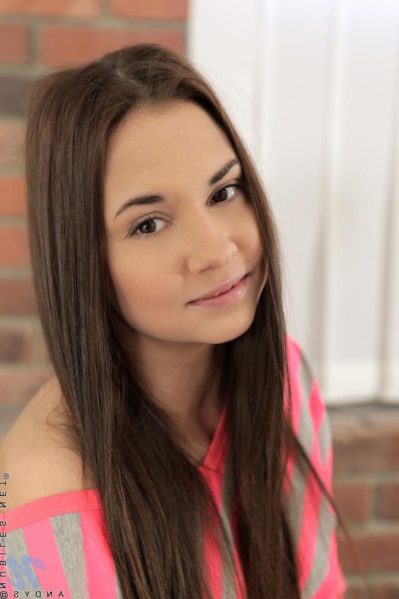 12P Sweet slim teen shows pussy