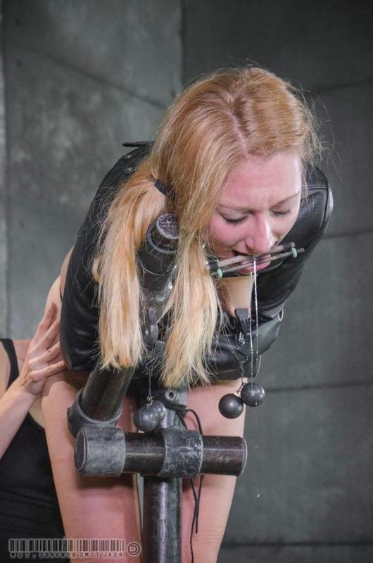 16P Emma Haize is wrapped in seethru plastic and toyed