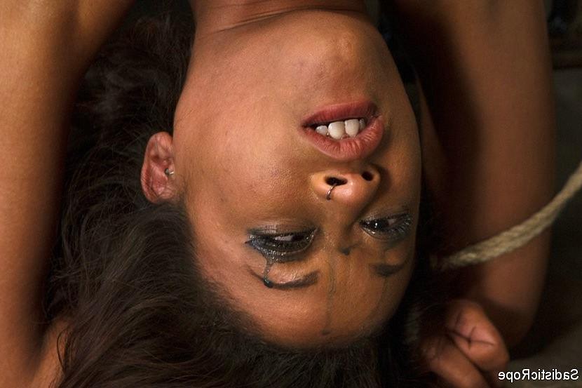 17P Skin Diamond penthouse pet in rope bondage is made to orgasm