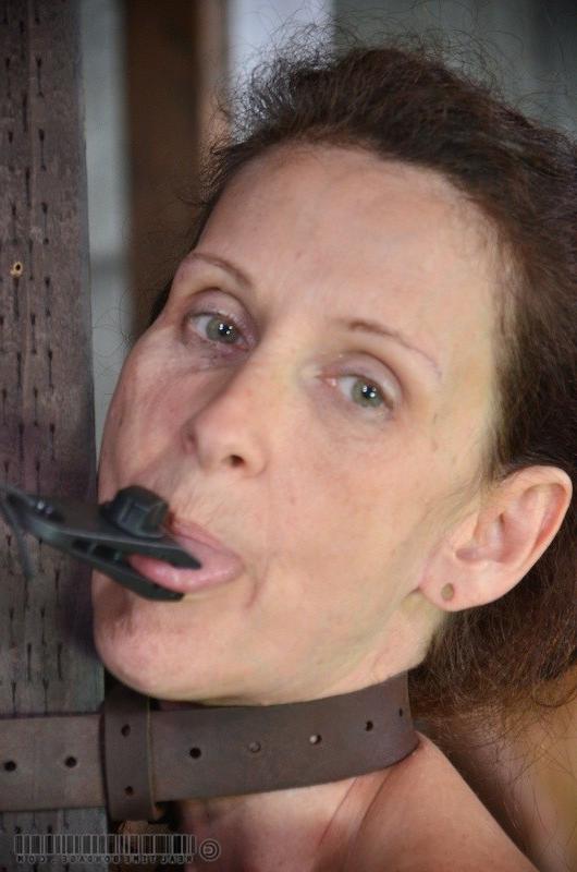 12P Emma Haize is bound with leather strapon by lezdom with toys