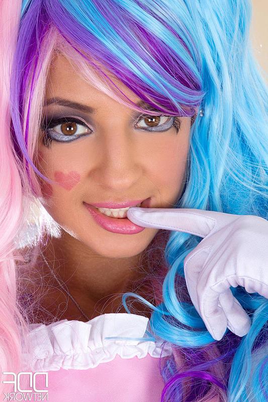 16P Melena Maria russian babe in super sexy cosplay outfit masturbates