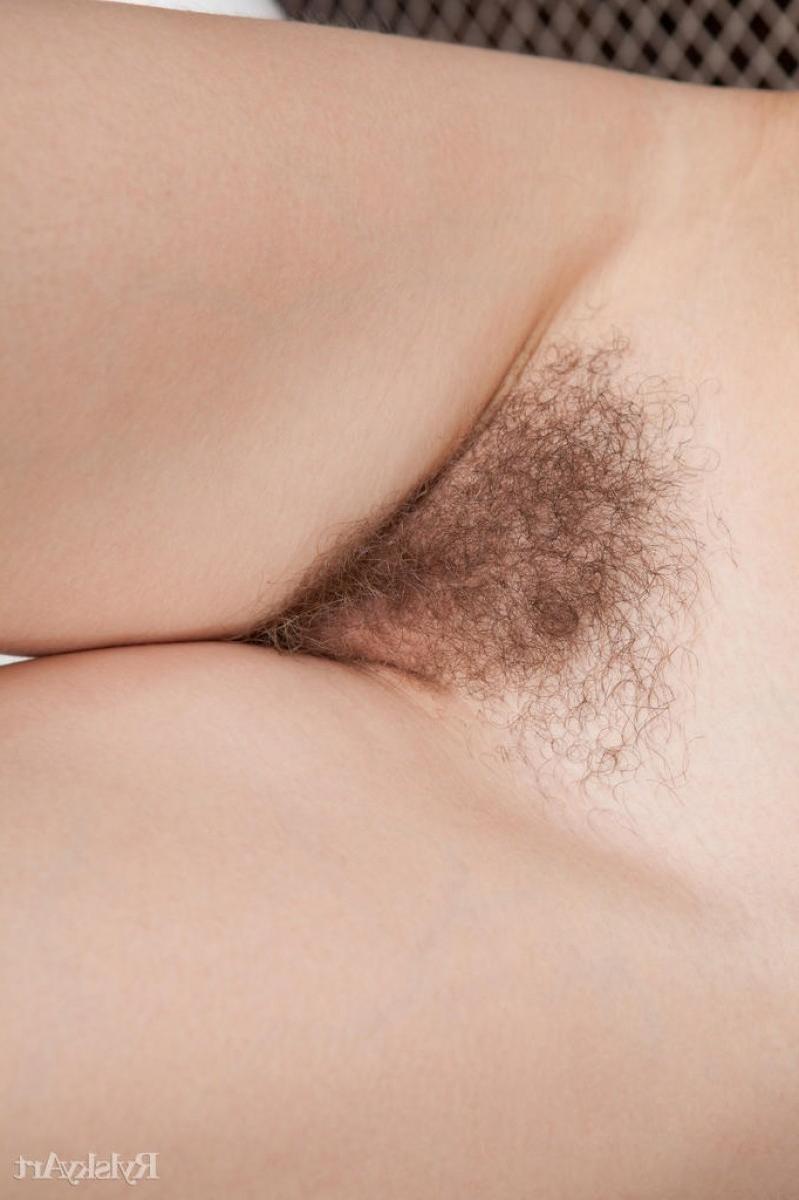 12P Nude redhead girl with a hairy pussy