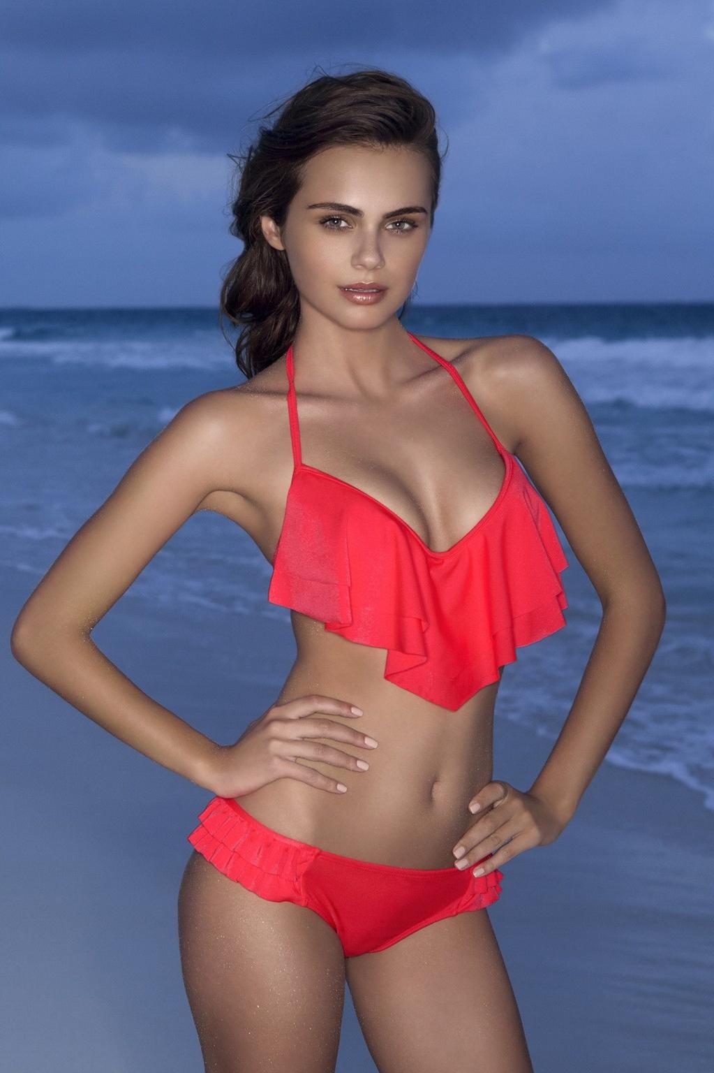 16P Xenia Deli showing off her hot bikini body at the Luli Fama 2014 Collection phot