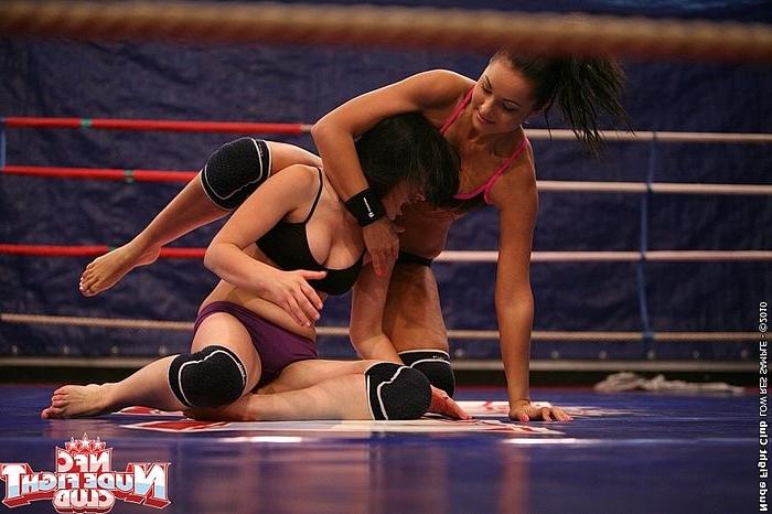 16P Lexy Little lesbian brunette in catfight with dominant Lioness
