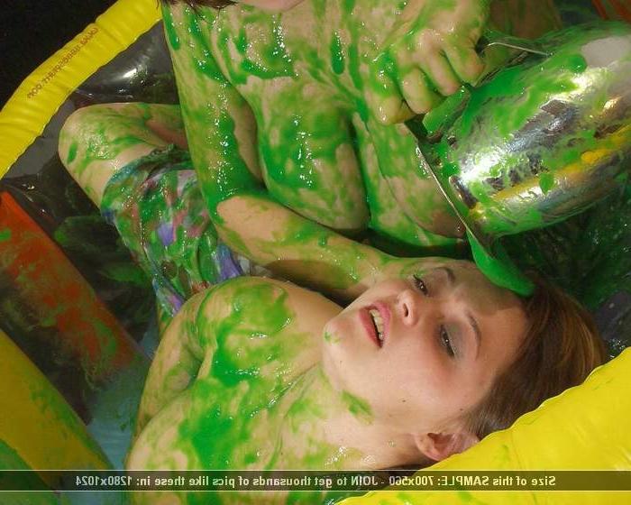 10P Big titted teens wallow in goo