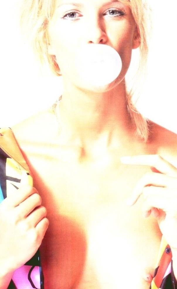 20P German Celeb Monica Ivancan naked while laying in Bed