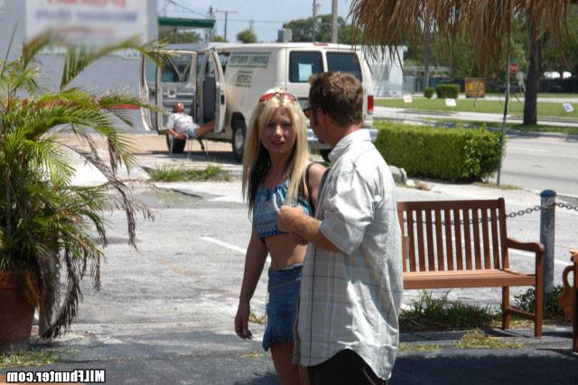 15P Hot blonde milf with perky nipples getting some hunter cock