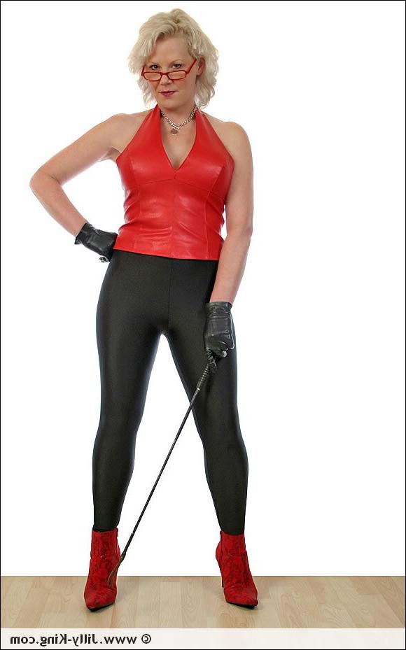 15P Spandex and leather blonde fetish milf jilly king