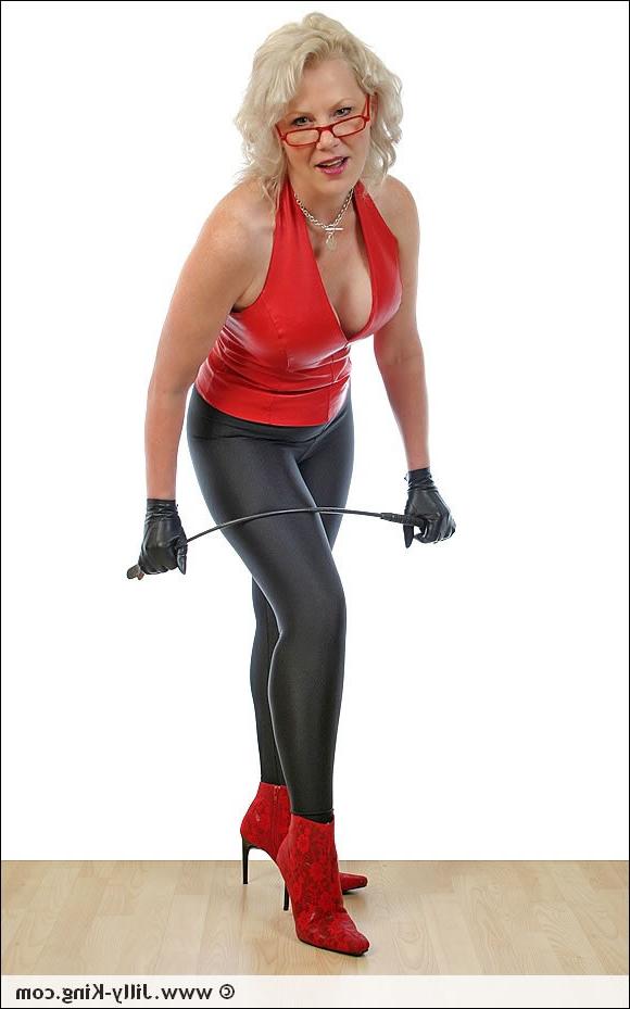 15P Spandex and leather blonde fetish milf jilly king