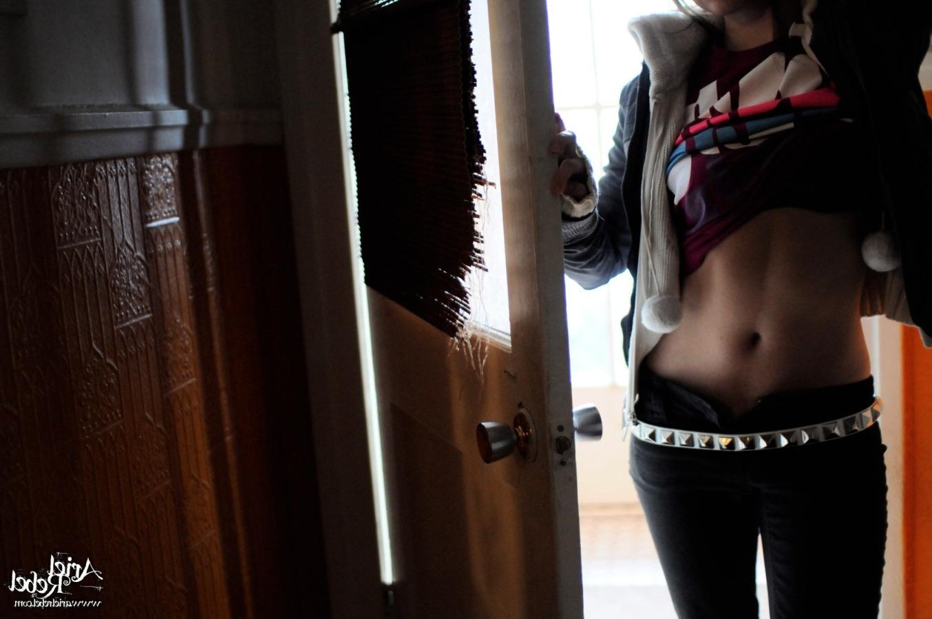 16P Teen brunette showing her pretty big tits