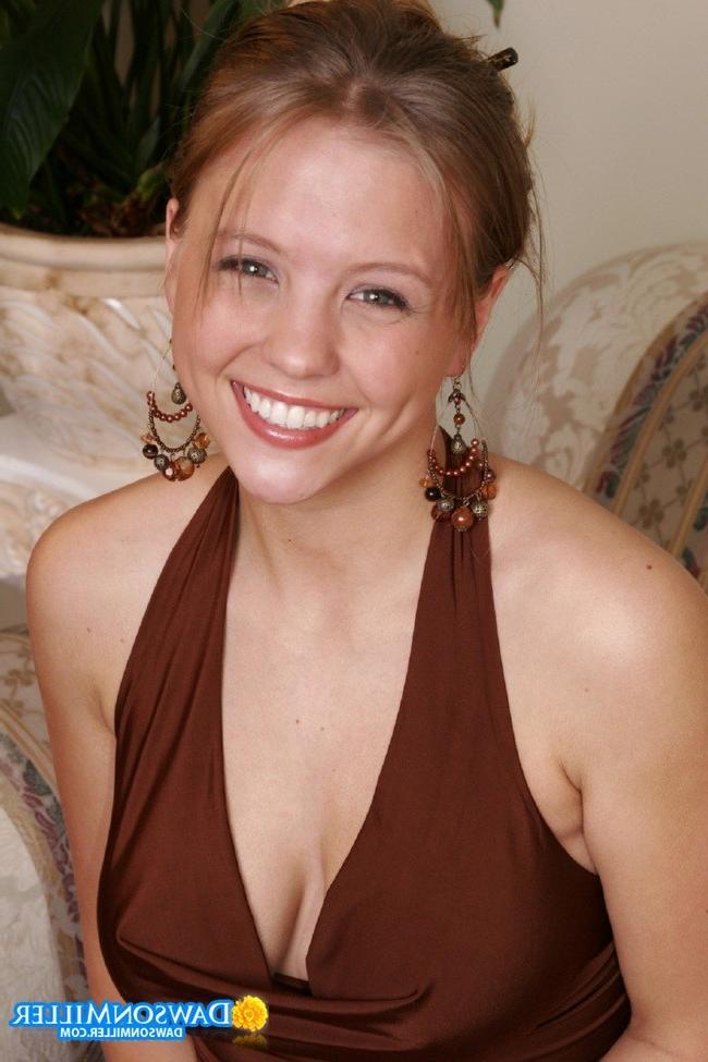 15P Dawson Miller shows her perky boobs and sweet pussy