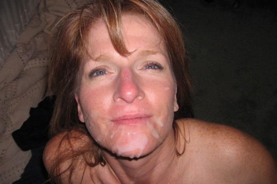 15P Sexy redhead wife in hot lingerie rides a big black dick