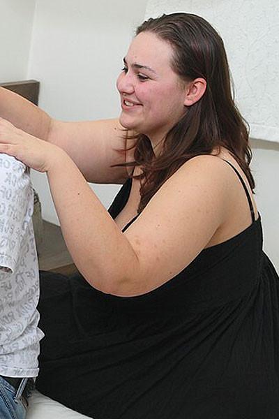 12P The hard cock of the young massage client gets to fuck the plumper masseuse he h