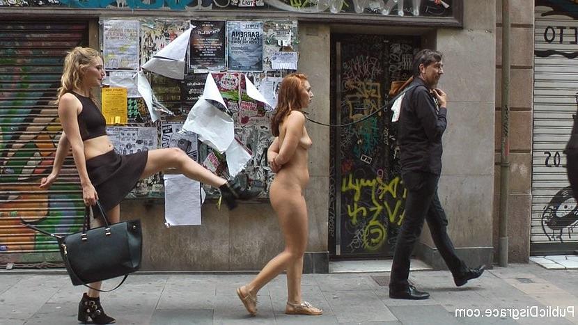 18P Pamela Sanchez is public humiliated and bound for fucking by Mon
