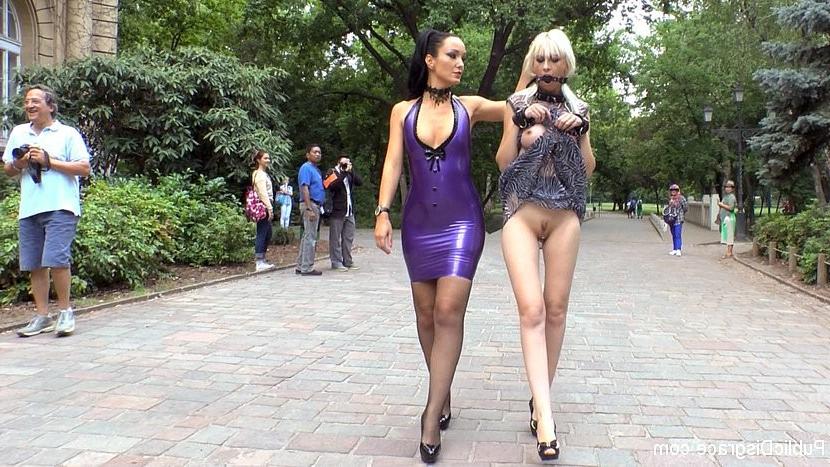 15P Alexa Wild is public humiliated and fucked with an audience guid