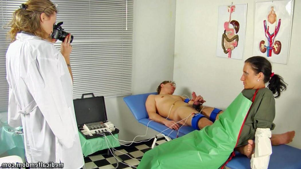 12P Footjob and CBT femdom medical tests
