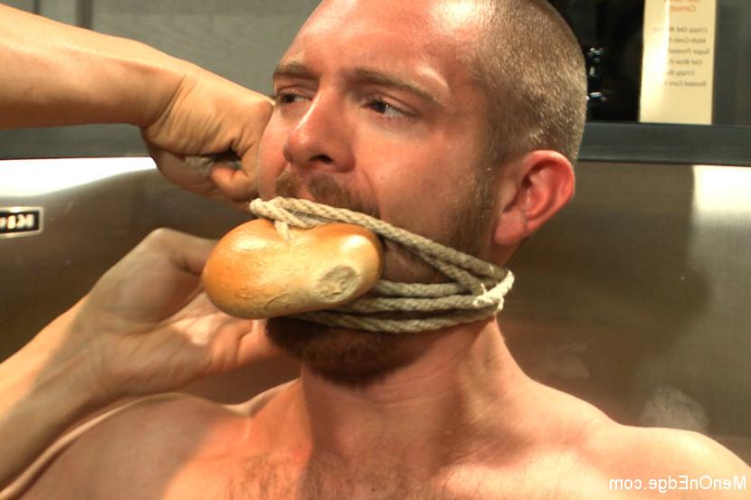 15P Jordan has his cock edged and his holes stuffed by two perverts