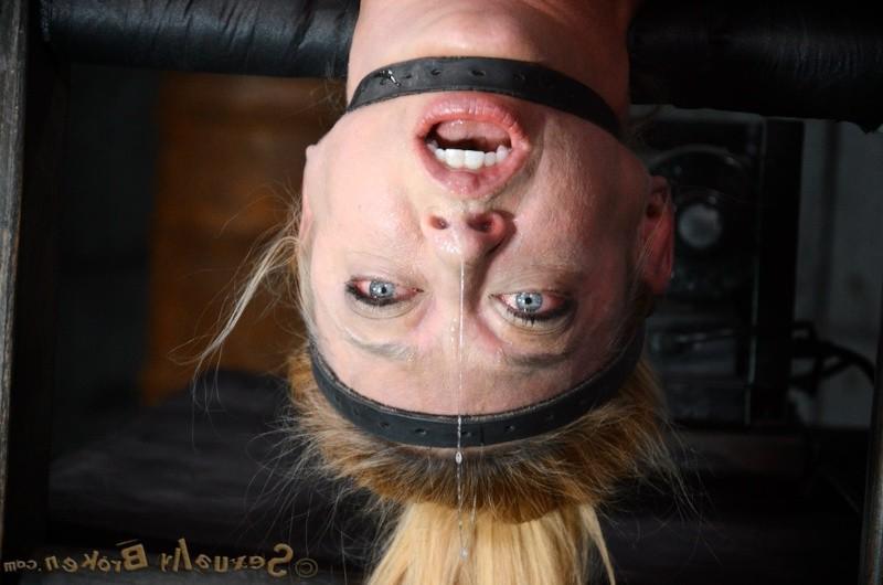16P Darling gets turned into an upside down cock sucking machine
