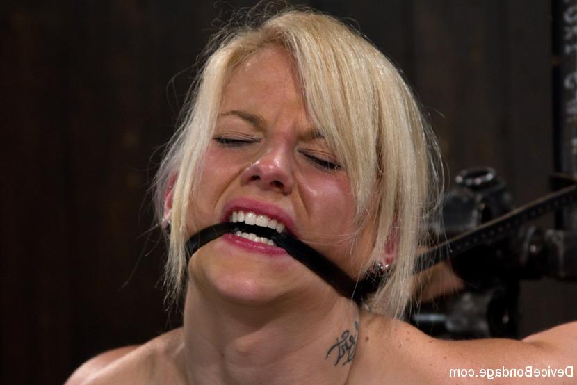 15P Haley Cummings big tits babe bound made to orgasm