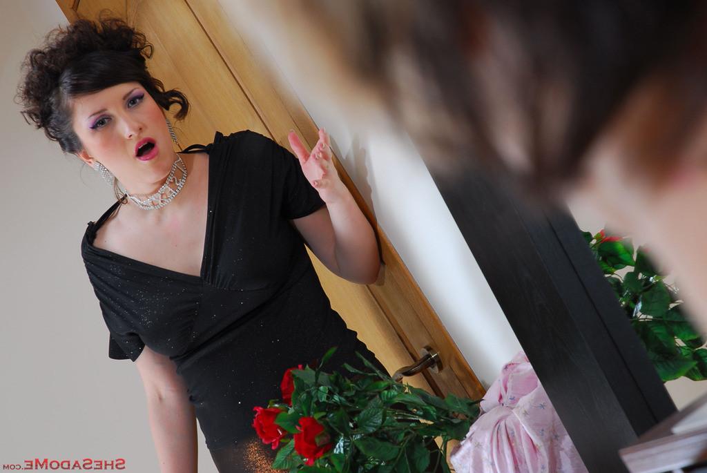 20P Cruel mistress unleashes her rage on her misbehaving sissified maid