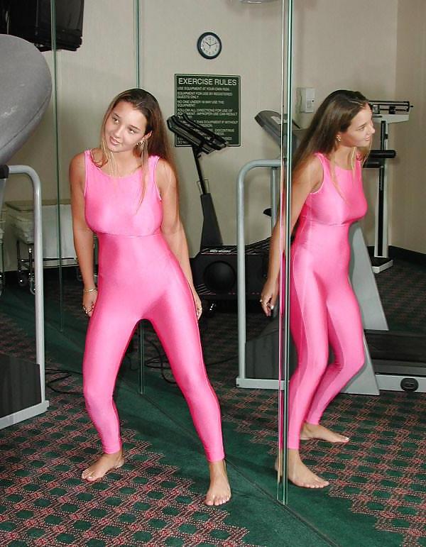 25P Pink catsuit