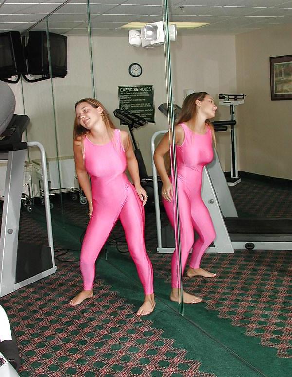 25P Pink catsuit