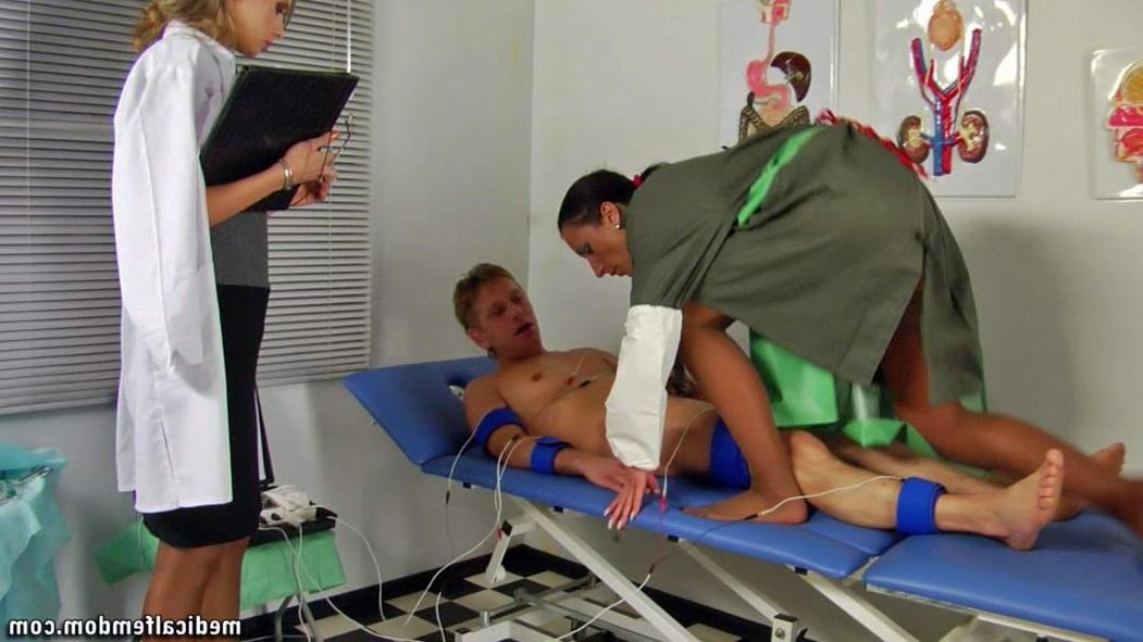 12P Footjob and CBT femdom medical tests